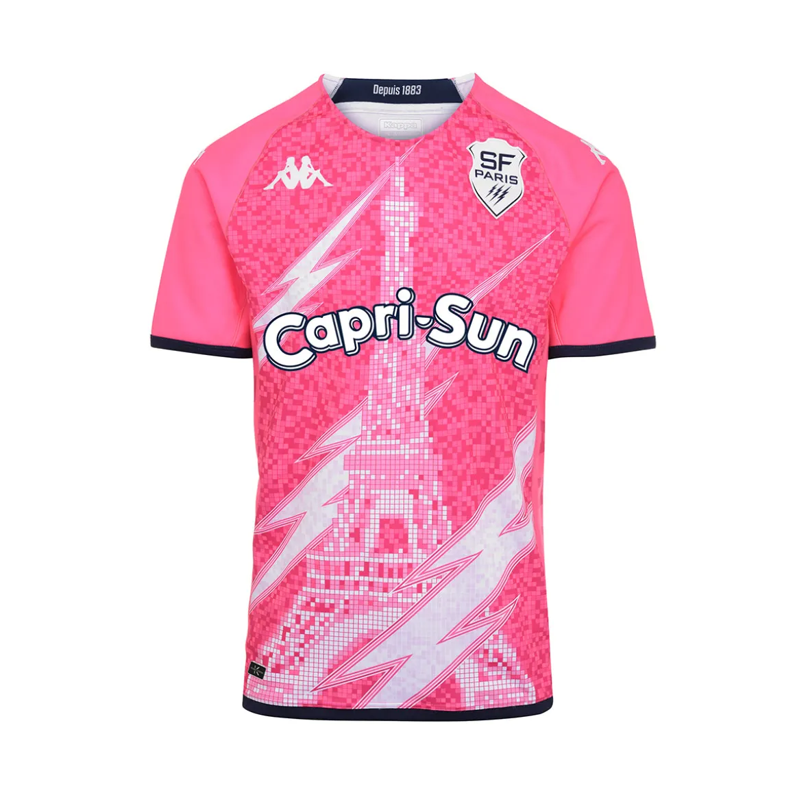 Maillot Kombat Home Stade Francais Paris 22/23 Rose Homme