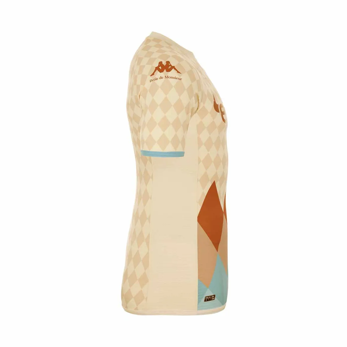 Maillot Kombat Pro Drole De Monsieur X Kappa X As Monaco Homme Beige