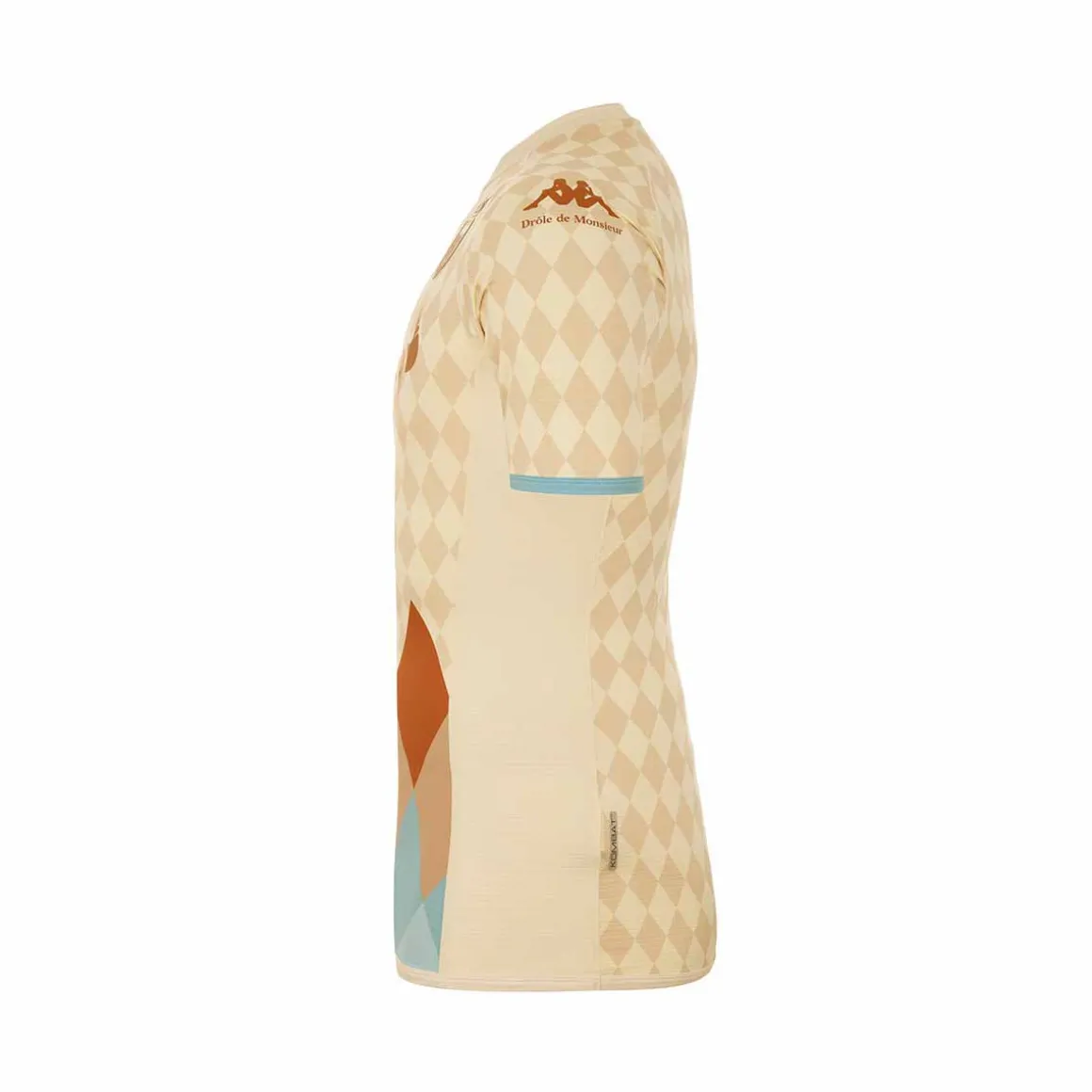 Maillot Kombat Pro Drole De Monsieur X Kappa X As Monaco Homme Beige