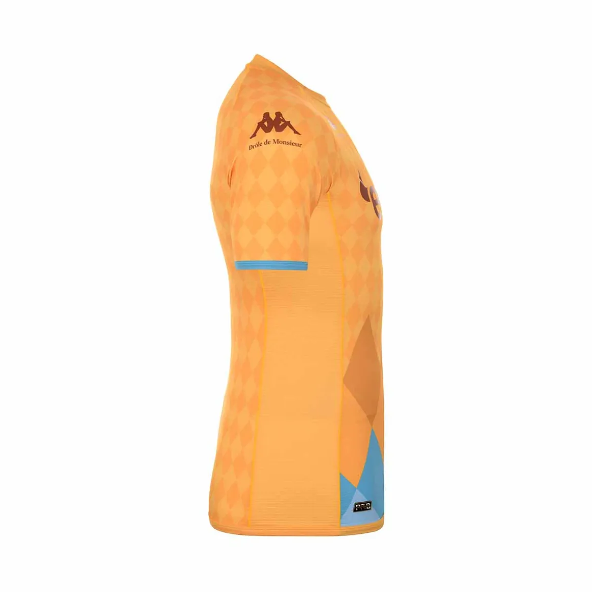 Maillot Kombat Pro Drole De Monsieur X Kappa X As Monaco Homme Jaune