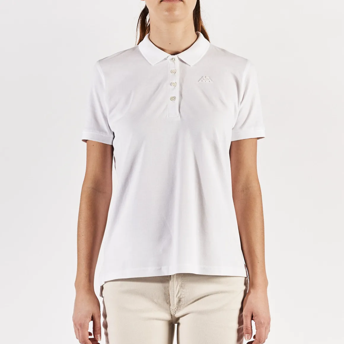 Polo Carly Robe Di Kappa Blanc Femme