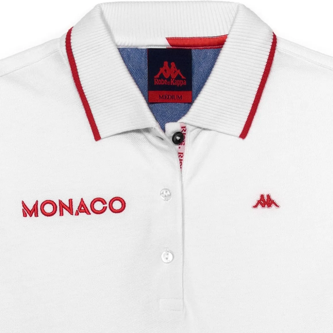 Polo Femme Lou Robe Di Kappa - As Monaco 2023 Blanc