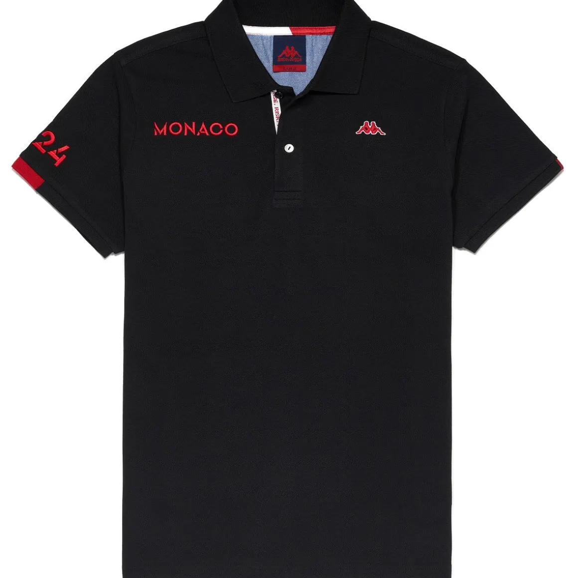 Polo Homme Herve Robe Di Kappa - As Monaco 2023 Noir