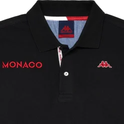 Polo Homme Herve Robe Di Kappa - As Monaco 2023 Noir