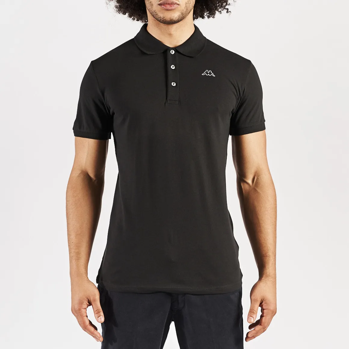 Polo Ned Robe Di Kappa Noir Homme