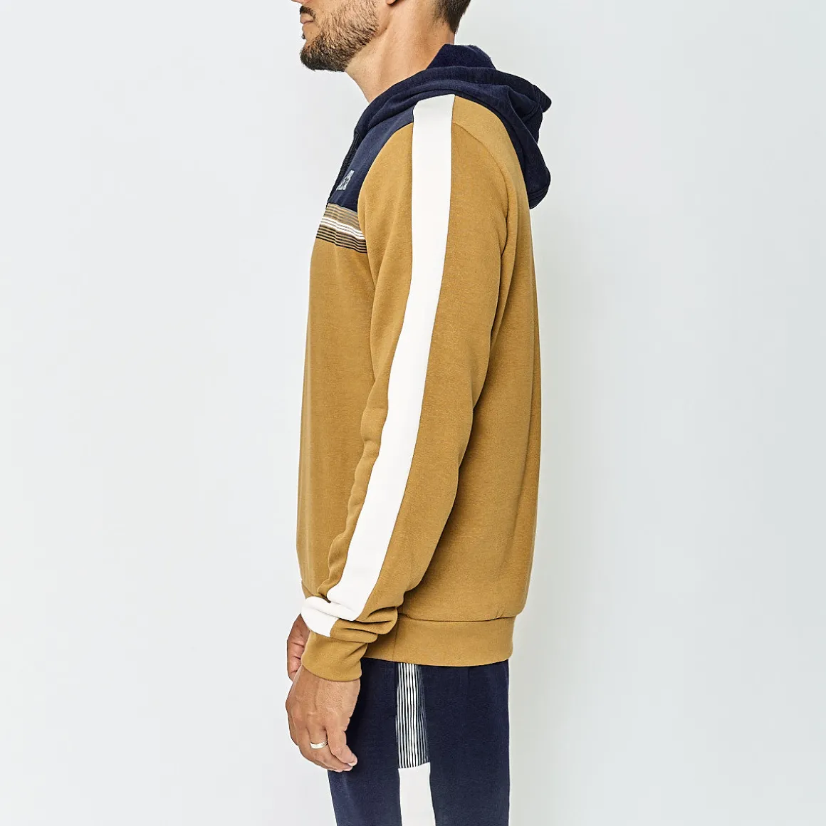 Sweat-Shirt A Capuche Homme Imagin Marron