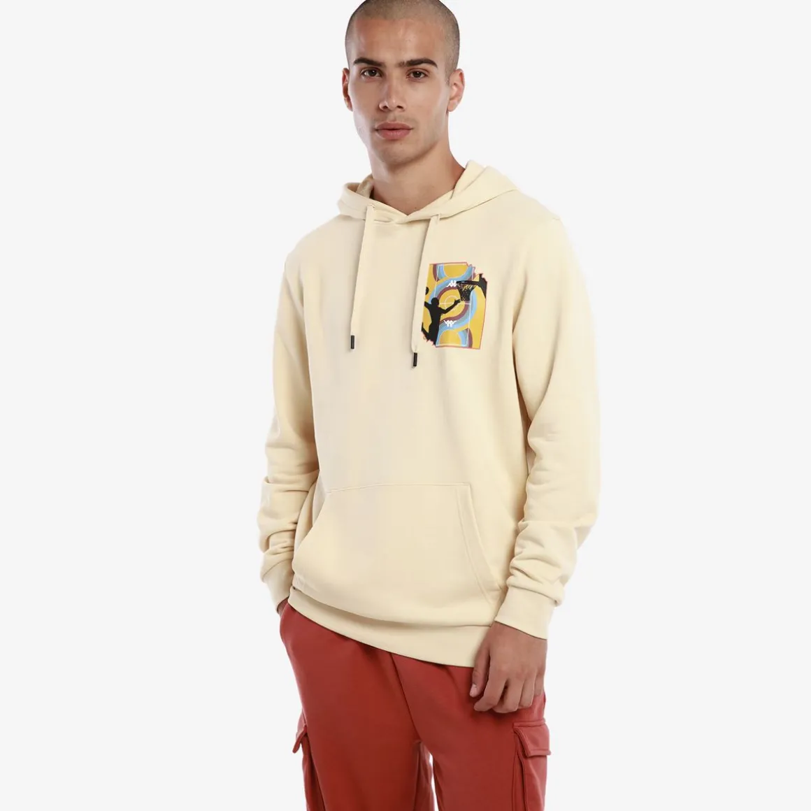 Sweat-Shirt A Capuche Homme Vincent Authentic Beige