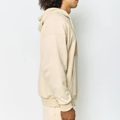Sweat-Shirt A Capuche Unisexe Vaste Authentic Beige