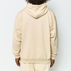 Sweat-Shirt A Capuche Unisexe Vaste Authentic Beige
