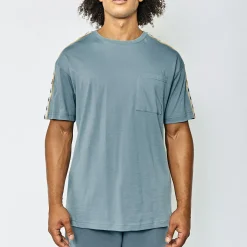 T-Shirt Homme Paulo Authentic Bleu